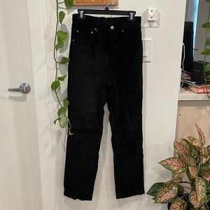 NWOT Black Leather pants